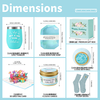 Cadeaux d'anniversaire très vendus pour femmes, ensembles de cadeaux d'anniversaire promotionnels multicolores assortis, cadeaux d'anniversaire tout-en-un