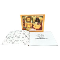 Livre de coloriage pour adultes Bolla au design unique, pages perforées, lignées, reliure cousue, couverture souple personnalisée pour enfants, papier film