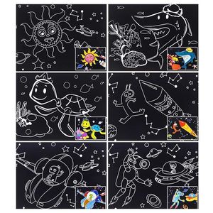 ชุดการ์ดกระดาษพิมพ์ลายการ์ตูนสัตว์ทะเลสุดน่ารักชุดการ์ดกระดาษของเล่นเพื่อความปลอดภัยทางการศึกษาสำหรับเด็กในกระเป๋าบรรจุภัณฑ์ - Product Image 5