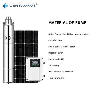 Pompe à eau solaire à vis à haut débit 110V 72V 160m pour système d'énergie solaire à vendre - Product Image 1