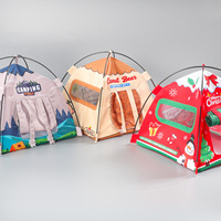 Tente de camping miniature, accessoires pour maison de poupée, modèle de camping de Noël simulé, jouet de jeu d'imitation, ornement de scène miniature
