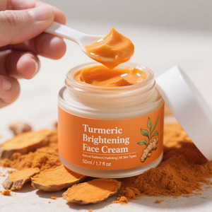 Crema Facial de cúrcuma blanqueadora orgánica antienvejecimiento, crema hidratante para la piel brillante, superventas - Product Image 6