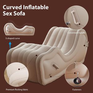 Chaise Canapé de <span class=keywords><strong>Position</strong></span> Gonflable BDSM Bondage avec Pompe à Air Automatique pour Support de Lit Oreiller <span class=keywords><strong>Sex</strong></span> Toys Rampe Jeux SM Adultes pour Couples - Product Image 5