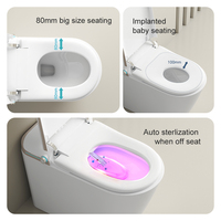 CUPC Filigrane CE Intelligent Usine Vente Directe Placard Salle De Bains Céramique Monté Au Sol Auto Siège Une Pièce Toilette Intelligente
