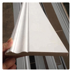 Meistverkaufte Weiße Wasserdichte Umweltfreundliche B1 Feuerfeste Hochwertige PVC PS Fußleisten für Innendekoration - Product Image 3