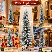 Sapin de Noël artificiel en PVC dense effet neige, idéal pour la décoration de la maison, des hôtels et des centres commerciaux - Vente en gros par le fabricant