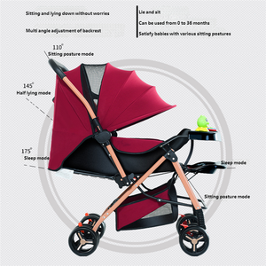 Venta caliente de lujo de lino City Walker Twin Stroller Easy Folding Baby Travel Cart para recién nacidos de 0 a 3 años - Product Image 5