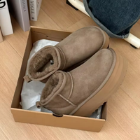 Nouveau concepteur hiver femmes bottes de neige chaud Top qualité laine-fait hauteur augmentant bottes de neige