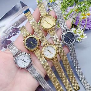 Haut <span class=keywords><strong>de</strong></span> gamme à la mode et Simple diamant blé oreille maille bracelet montre à Quartz montre à Quartz pour femmes - Product Image 6