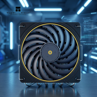 Ventilateur de refroidissement CPU à profil bas Thermalright AXP120-X77 120 mm, fonctionnement silencieux, dissipateur thermique en aluminium pour système de refroidissement