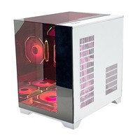 Boîtier PC de jeu Pcooling, nouveau style, M-ATX/MINI-ITX, version améliorée avec verre transparent