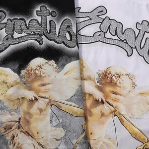 Venta caliente de calidad superior 100% Camiseta de algodón Mixed Emotiones Ropa de hombre Camisa Streetwear Gráfico Impreso Camisas de gran tamaño para hombres - Product Image 6