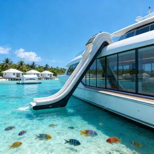 Tobogán Inflable Comercial para Yates, de 0.9 mm, Flotante en el Agua, para Entretenimiento al Aire Libre - Product Image 6