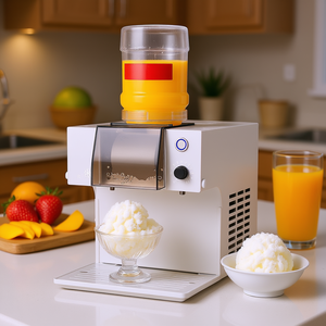 Machine à glaçons électrique en forme de flocon de neige, réservoir de 0,48 gallon, lame en acier inoxydable, machine à glaces domestique, pré-refroidissement rapide, petit appareil de cuisine - Product Image 2