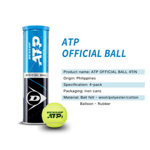 <span class=keywords><strong>Dunlop</strong></span> Tennis 3 piezas Iron Can ATP Tour Tournament Ball Durable Elástico Multi Court Ball - Product Image 2