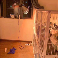 Support de lampe chauffante E27 pour poulailler, abat-jour isolant pour lampe infrarouge, pour élevage avicole et utilisation animale