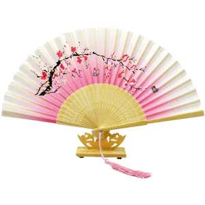 Wholesale Custom Bamboo Folding Hand Fan 33cm Carved Promotion <b>Gift</b> Fans with Angel Love & Sport Styles - Product Image 4