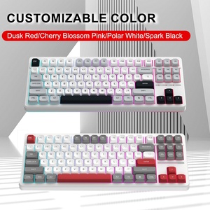 Tùy Chỉnh Màu Trắng Có Dây Và Không Dây Pbt 88 Phím Tkl Bàn Phím Cơ Khí Hot Swappable RGB Chơi Game Bàn Phím USB type-C Thuận Tay Phải - Product Image 3
