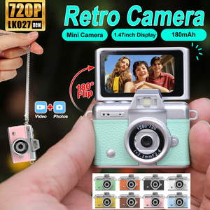 Jumon Palm-Sized <b>Mini</b> Digital <b>Camera</b> 180° Flip Selfie Screen with Flashlight Multiple Filters Keychain Portable Digital <b>Camera</b> - Product Image 4