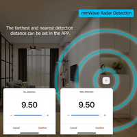 Capteur de mouvement de présence humaine Wifi Zigbee, portée de détection 0.3-9m, luminosité 0-2000 LUX, 5/110/220V, Tuya Smart Life, domotique