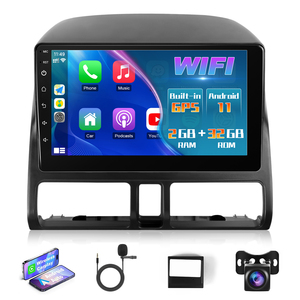 Android 9 Inch 4 Core 2 + 32gb Carplay Autoradio Android pour Honda CRV 2002-2006 Gps Wifi 4g <span class=keywords><strong>Fm</strong></span>/rds Hi-fi Bt Dsp - Product Image 1