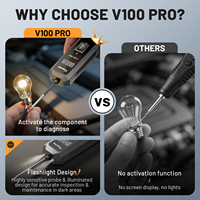 Nouveau testeur de faisceau de câblage automobile VDIAGTOOL V100Pro DC 6V-30V 2026 avec lumière LED intégrée et protection IP55