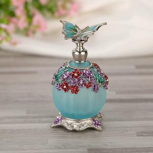 Factory Price 25ml Butterfly Perfume <b>Bottle</b> - Gold Arabian Glass Orb <b>Bottle</b> for Essential <b>Oil</b> & Attar, Luxury Cosmetic Container - Product Image 3