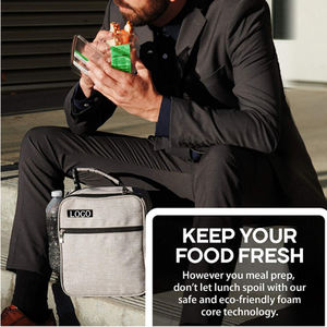 Original espacioso aislado almuerzo refrigerador bolsa de mano para adultos hombres y mujeres para el almacenamiento de alimentos - Product Image 6