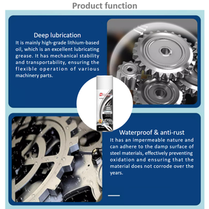 Howshiny 420ml <span class=keywords><strong>Aerosol</strong></span> <span class=keywords><strong>Blanco</strong></span> Litio Grasa Antioxidante Lubricante Óxido Corrosión Preventor Cuidado del automóvil Modelo 2017 - Product Image 4