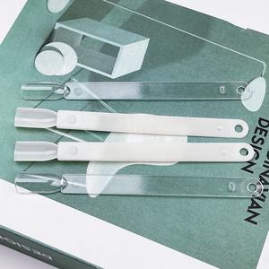 50 PCS Fan Ring Nail Polish Color Chart Tête plate Rectangle Angle Nail Chart Nail Gel Color Chart avec couleur claire et naturelle - Product Image 4