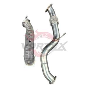 Vortex Downpipe catalyzed haute performance en acier inoxydable 304 pour Honda Civic FL5 1.5T 2022-2023 avec bouclier thermique, sans voyant d'avertissement moteur - Product Image 4