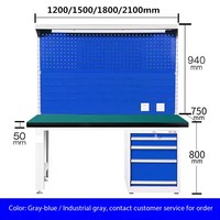 Banc de travail ESD électrique, profil en aluminium robuste, banc de réparation mobile de laboratoire avec étau pour l'école et l'hôpital