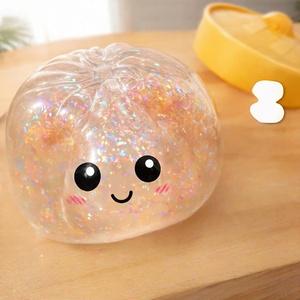 8.5CM TPR Dumpling <b>Squishy</b> Dumpling Toy Squeeze Dough Ball Stress <b>Squishy</b> Toy Bun with Food Steamer Taba Toys - Product Image 2