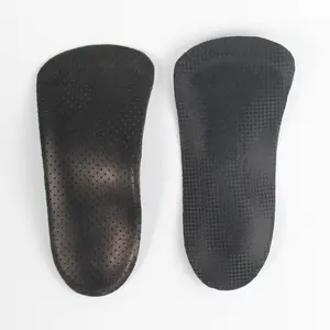 Arch Support Feet Insoles P12 3/4 Leather Insole Arch Support Flat Feet Footcare Insoles Orthotics