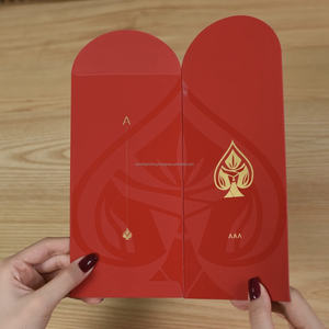 Sobre para Tarjetas de Visita Personalizado, Papel Rojo de Lujo con Barniz UV, Logotipo, Embalaje de Cartón Offset - Product Image 5