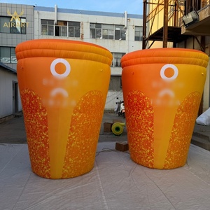 Accattivante Oggetto Decorativo Gonfiabile a Forma di Tazza di Caffè per Pubblicità Esterna di Negozi - Product Image 5