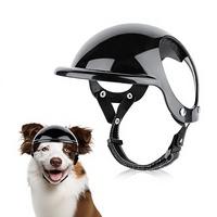 Casque de sécurité pour animaux de compagnie (chiens et chats) en PP, toutes saisons, style sport, motif monochrome, accessoires de chapeau