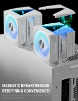Refroidisseur d'air pour processeur upHere Wholesale, ventilateur PWM ARGB 120 mm, 8 caloducs, dissipateur à double tour pour Intel LGA 1700 1200 AMD AM5 AM4