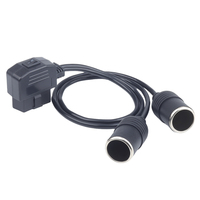 Equipo multifunción OBD2 para coche, cámara de salpicadero con cable de alimentación sin cables, chaqueta de PVC, cabeza de CC, encendedor de cigarrillos sin roturas