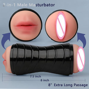 Masturbador Masculino con Bolsillo para Pene, Juguete Sexual con Boca y Garganta Realistas, Entrenador de Pene, Masajeador - Product Image 4