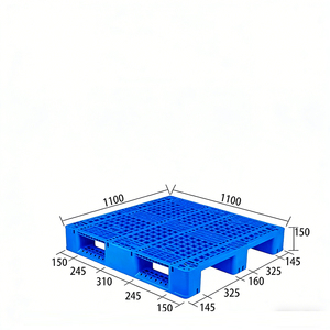 Paleta <span class=keywords><strong>de</strong></span> Plástico <span class=keywords><strong>de</strong></span> Una Cara y Nueve Patas 1200x800mm Económica para Exportación - Product Image 4