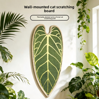 Griffoir mural vertical pour chat en sisal, style tropical, durable, sans perte de fibres, design simple, pour salon