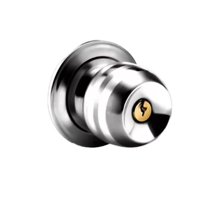 Serratura sferica antifurto a porta singola per uso domestico, universale, per camera da letto, bagno, porta in acciaio inossidabile, materiale in rame - Product Image 3