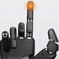 Mano Robótica Humanoide Industrial Lingheyun 6DOF RH56DFX con Caja de Engranajes, Fuerza de Agarre de 15N, Control de Posición, para Investigación y Prótesis, 5 Mandíbulas