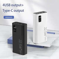 Batterie externe portable haute capacité personnalisée 10000 mAh avec charge rapide, stations d'alimentation 30000 mAh et 20000 mAh, puissance de sortie 10 W et 20 W
