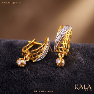Boucles d'oreilles fantaisie Bali en or 18 carats pour femmes Design traditionnel et élégant - Product Image 6