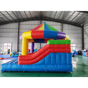 Château Gonflable Personnalisé Combo Arc-en-ciel, Structure Gonflable Commerciale de Qualité Supérieure pour Enfants et Adultes avec Souffleur - Product Image 5