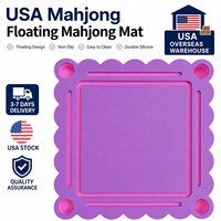 Tapis flottant américain Mahjong classique de luxe 31,5 pouces en mousse EVA couleur macaron antidérapant imperméable pliable écologique