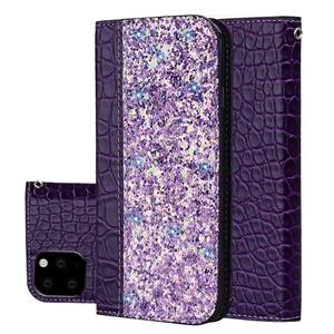 Nuova <span class=keywords><strong>Cover</strong></span> in Pelle PU con Glitter, Brillantini e Cristalli, con Slot per Carte, per <span class=keywords><strong>iPhone</strong></span> <span class=keywords><strong>11</strong></span> 12 13 14 15 16 17 Plus <span class=keywords><strong>Pro</strong></span> Max - Product Image 1