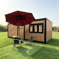Casa Contenedor Prefabricada de Lujo, Plegable y Expandible, Moderna, Móvil, de Acero Ligero y Panel Sándwich